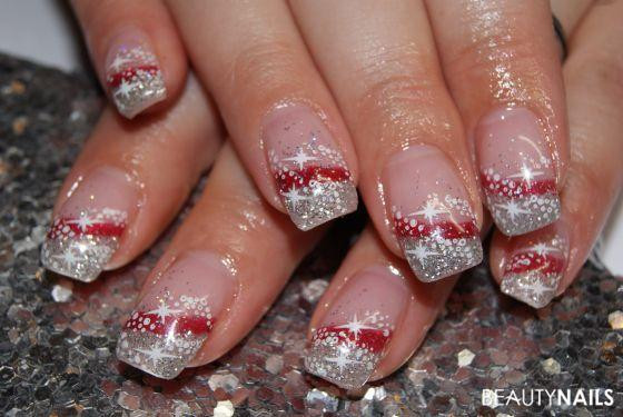 Nageldesign Winter Glitzer
 Winter & Weihnachten Nageldesign Ideen Seite 6