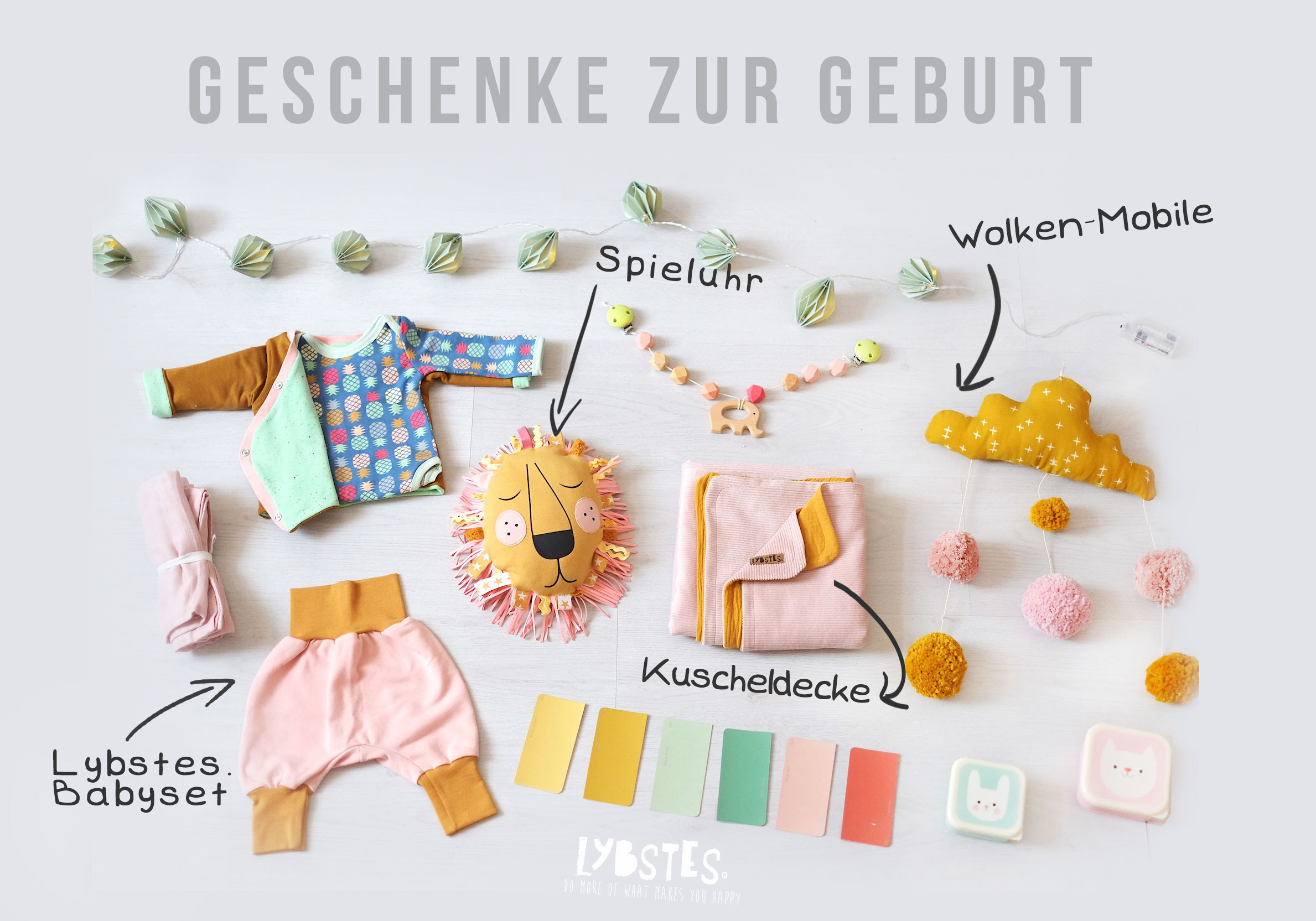 Nähen Ideen Geschenke
 DIY Geschenke zur Geburt selbermachen Lybstes