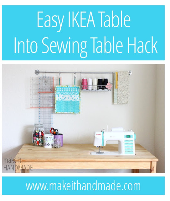 Nähtisch Diy
 Make It Handmade Easy DIY IKEA Sewing Table Hack