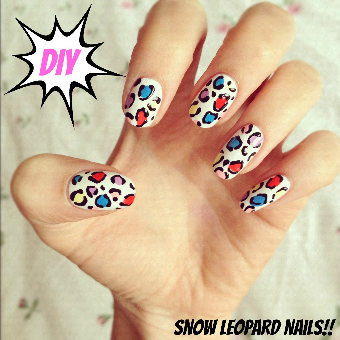 Nail Art Diy
 DIY snow leopard nail art