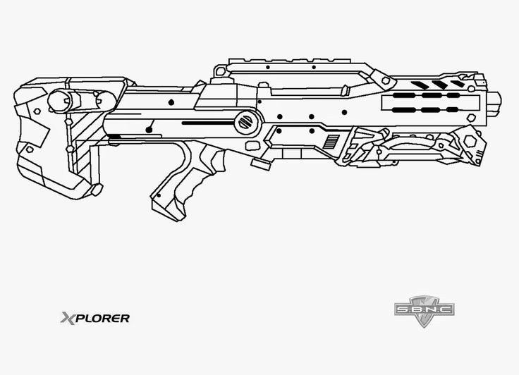 Nerf Ausmalbilder
 Nerf Longshot Template This Means Nerf War