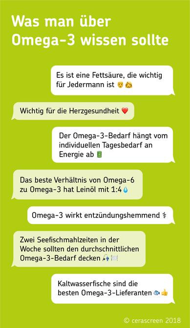 Omega 3 Fettsäuren Lebensmittel Tabelle
 Omega 3 und Omega 6 Fettsäuren