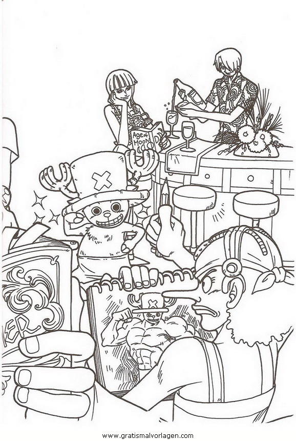 One Piece Ausmalbilder
 one piece 58 gratis Malvorlage in ic & Trickfilmfiguren