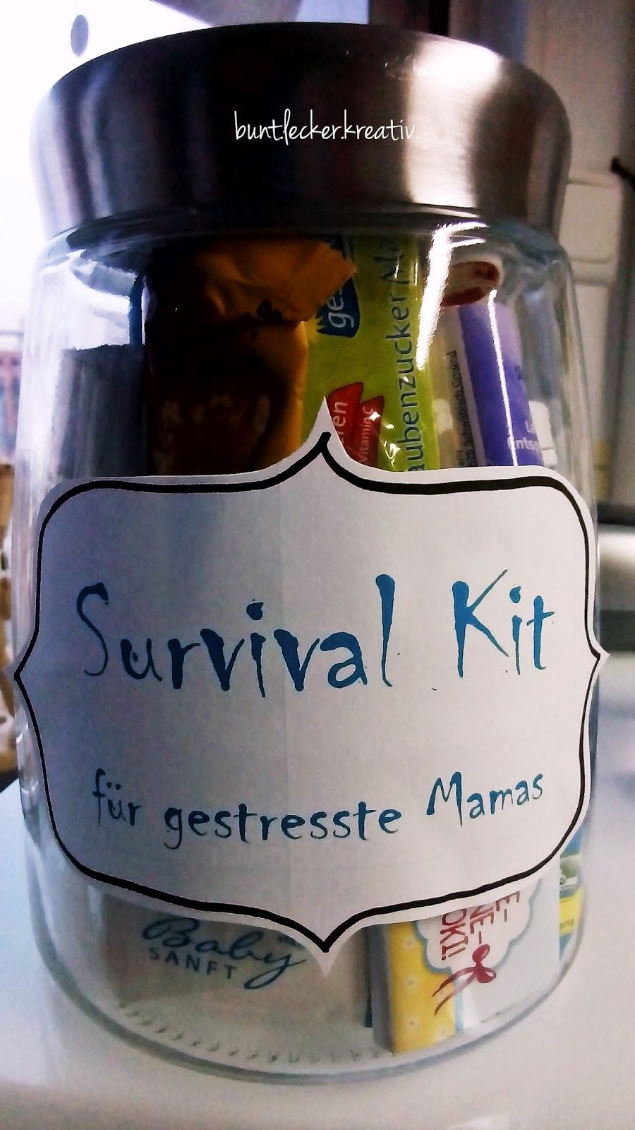 Originelle Geschenke Mama
 bunt leckereativ Geschenk für eine frischgebackene