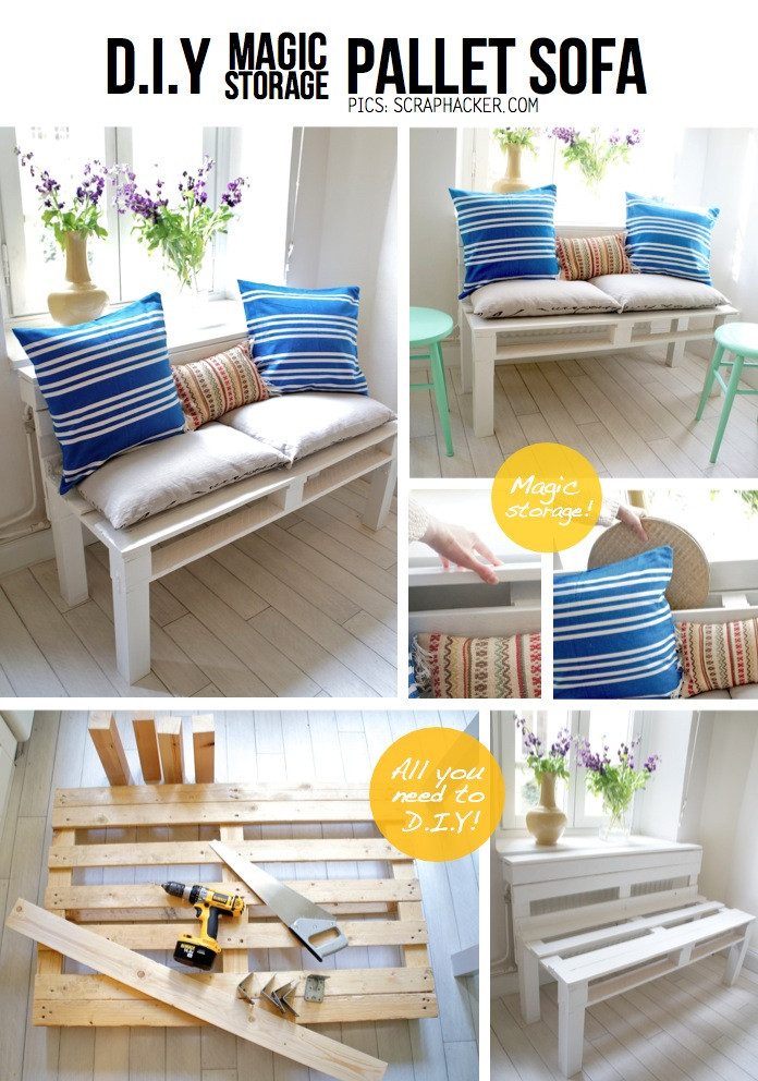 Palette Diy
 50 Wonderful Pallet Furniture Ideas and Tutorials