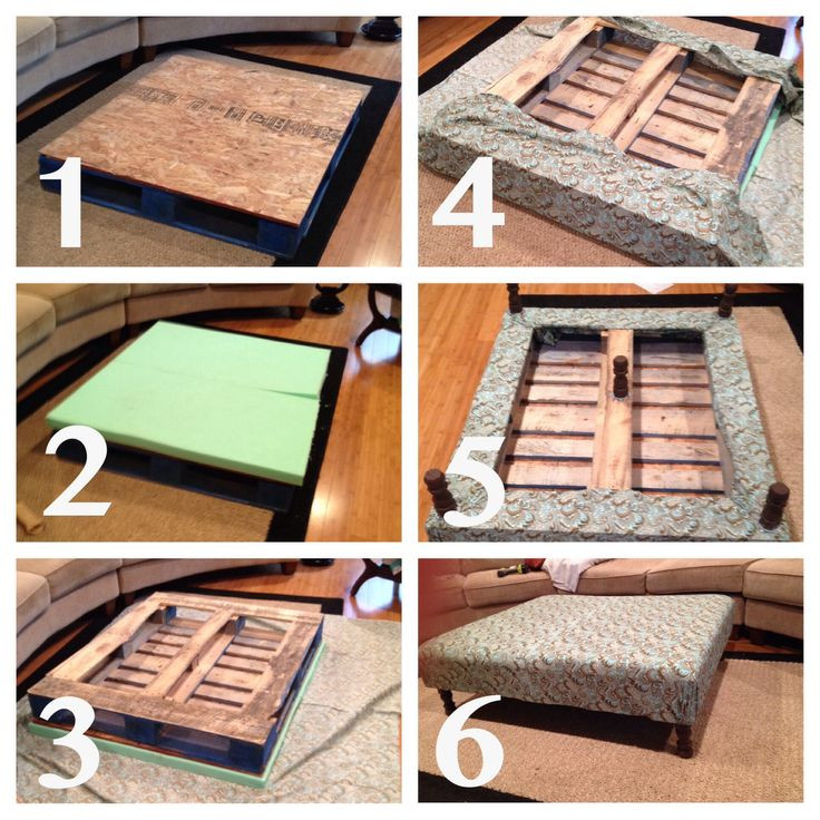 Palette Diy
 DIY pallet ottoman coffee table DIY Pinterest