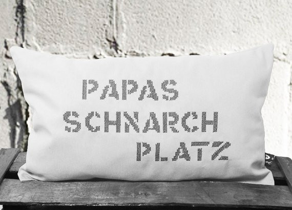 Papa Geburtstagsgeschenk
 Ähnliche Artikel wie Kissen Papas Schnarchplatz
