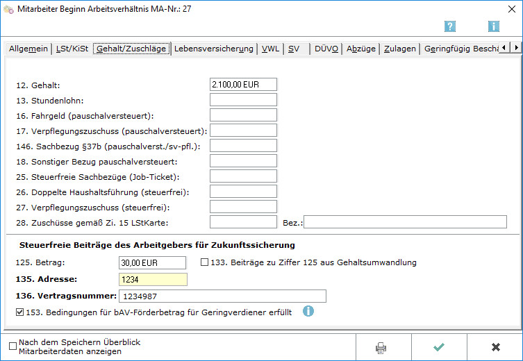 Pauschale Lohnsteuer Geschenke
 Mitarbeiter Beginn Arbeitsverhältnis – RA MICRO Wiki