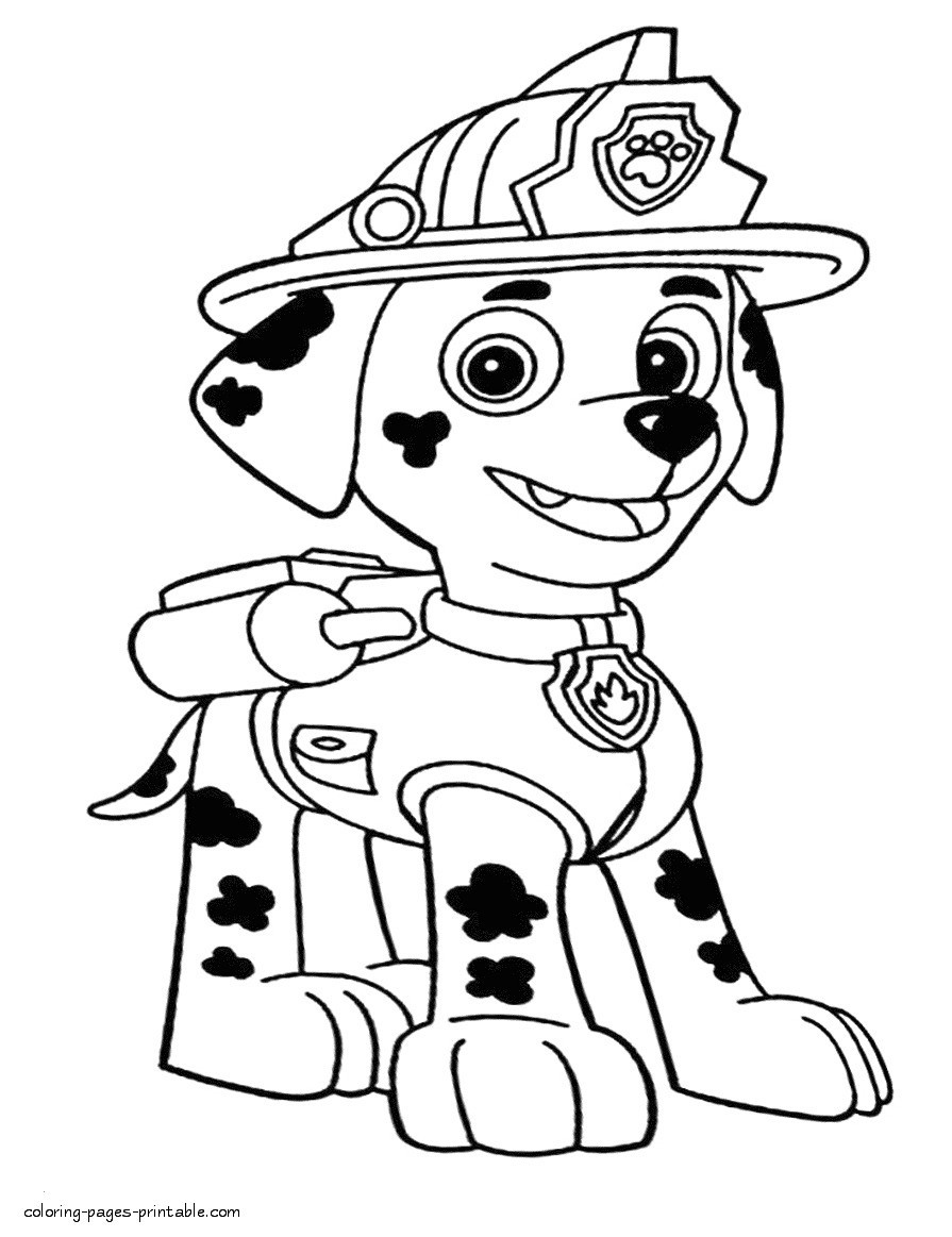 Paw Patrol Marshall Ausmalbilder
 paw patrol ausmalbilder schon paw patrol marshall coloring