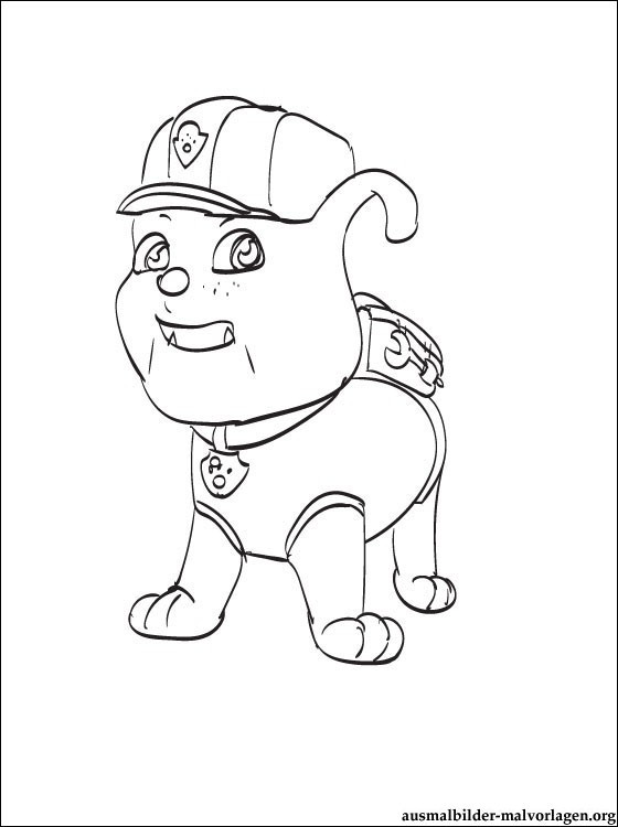 Paw Patrol Rubble Ausmalbilder
 Rubble PAW Patrol