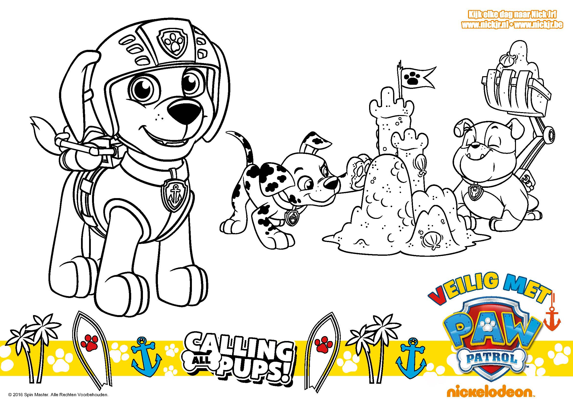 Paw Patrol Zentrale Ausmalbilder
 Paw Patrol Ausmalbilder