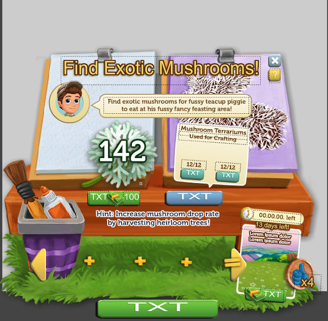 Pearls Peril Geschenke
 SocialPlanet FarmVille 2 Der Löwenzahn Künstlertisch