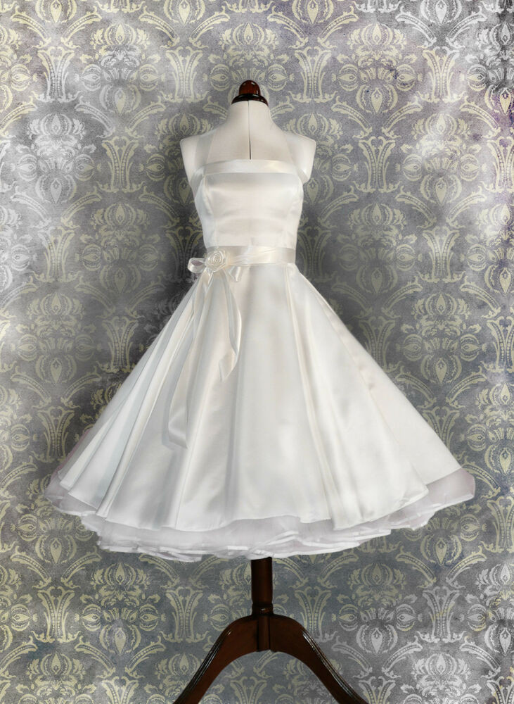 Petticoat Hochzeitskleid
 Brautkleid Hochzeitskleid kurzes 50er Petticoat Standesamt