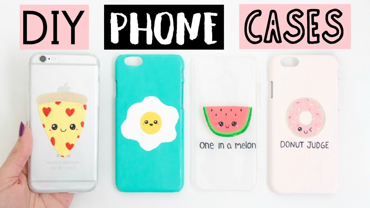 Phone Case Diy
 DIY PHONE CASES Four Easy & Cute Ideas
