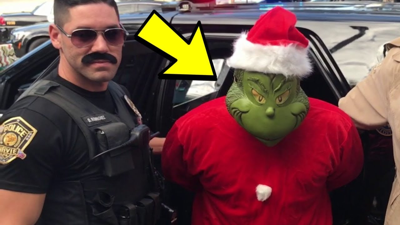 Polizei Geschenke
 Grinch klaut an Weihnachten alle Geschenke Als