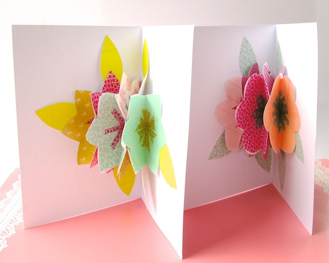 Pop Up Card Diy
 Omiyage Blogs DIY Pop Up Bouquet Card