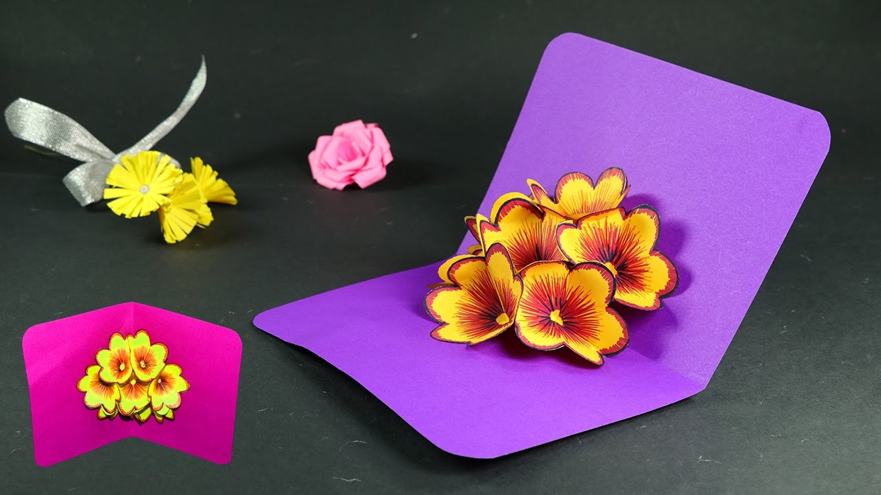 Pop Up Card Diy
 How to Make Pop Up Cards Pop Up Flower Card DIY Tutorial