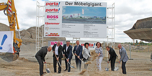 Porta Möbel Berlin
 Porta Spatenstich in Berlin Mahlsdorf moebelkultur