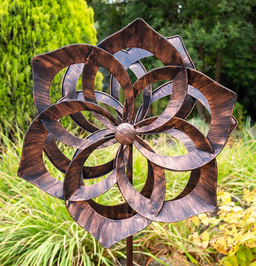 Primrose Garten
 197cm Windrad Windspiel "Marden" mit Bronze Optik