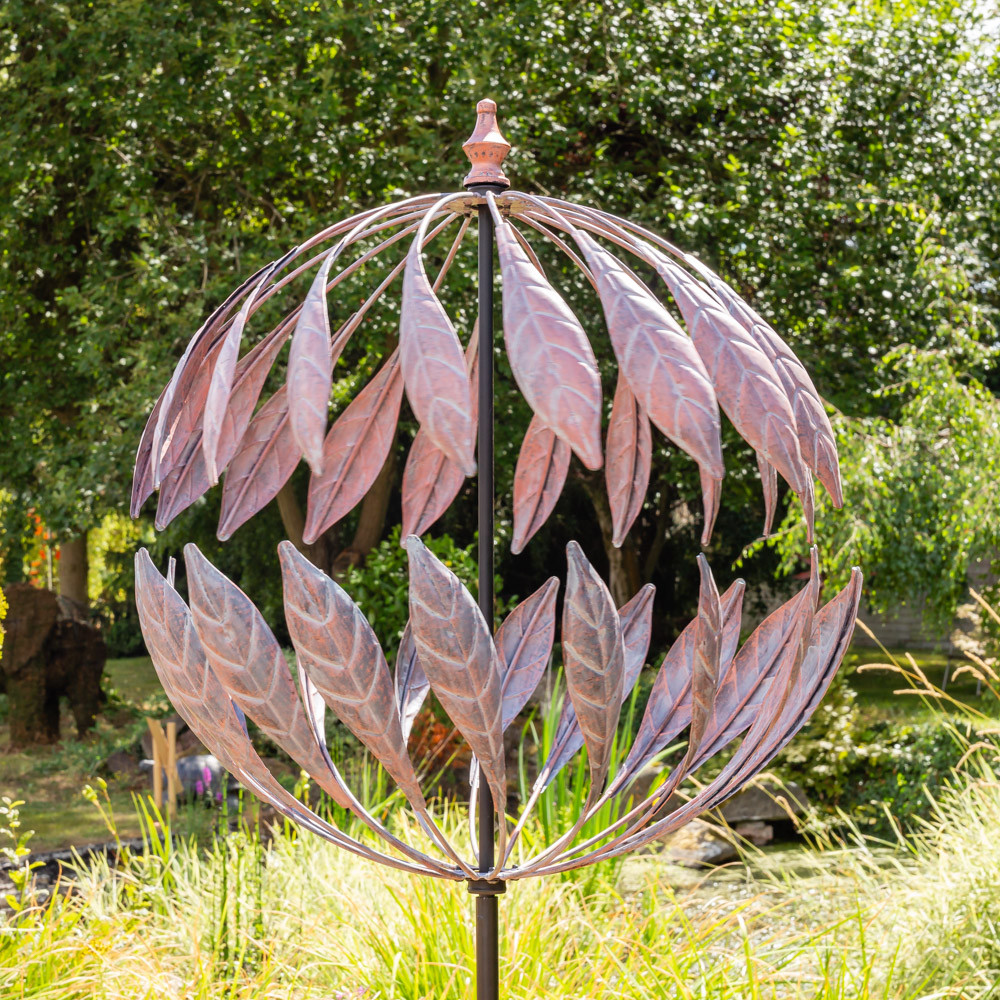 Primrose Garten
 264cm Windrad Windspiel "Odell" mit Bronze Optik Garten