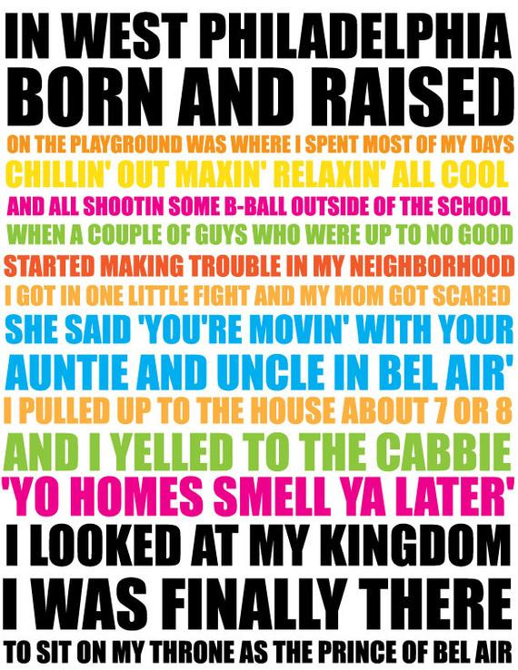 Prince Of Bel Air Lyrics
 Items similar to Fresh Prince of Bel Air Printable on Etsy