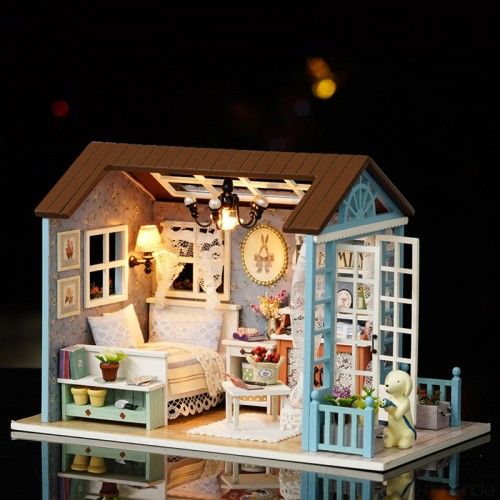 Puppenhaus Diy
 Puppenhaus DIY Miniatur Puppenhaus Modell Holzspielzeug