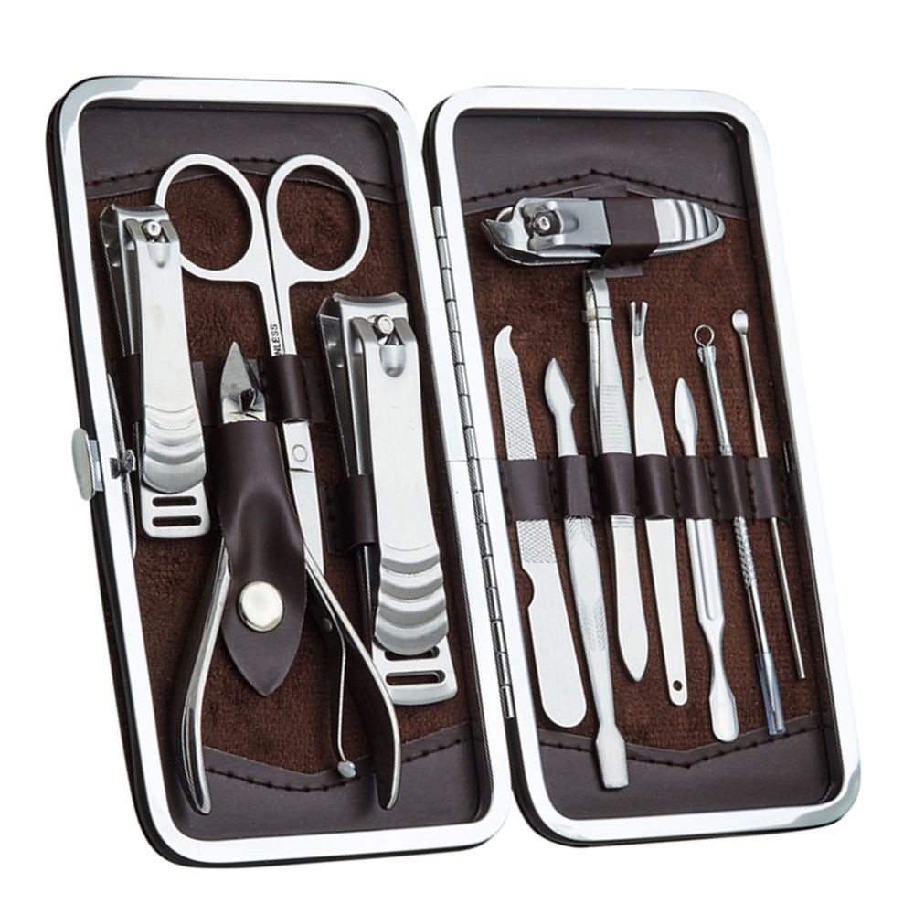 Quigg Maniküre Pediküre Set
 12PCS Pedicure Manicure Set Nail Clippers Cleaner