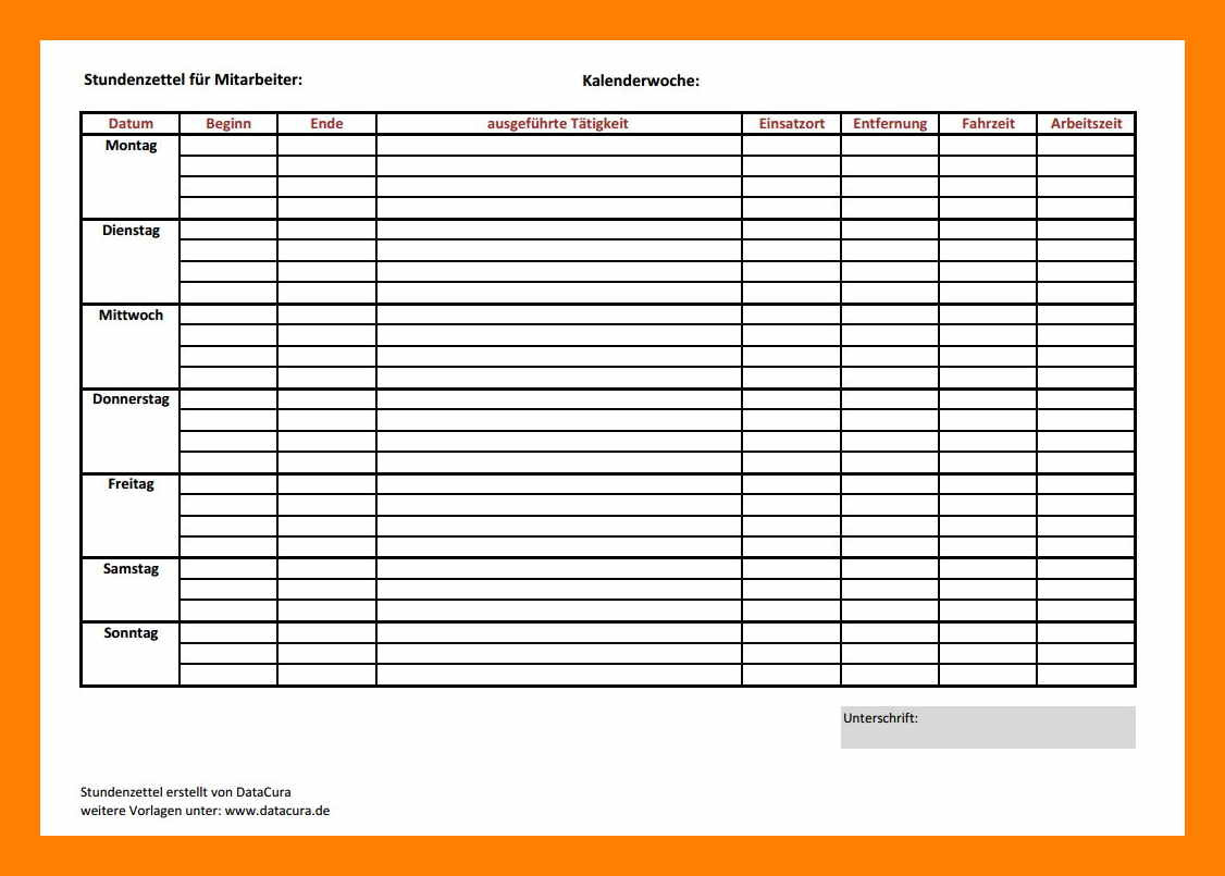 Rapportzettel Handwerk
 11 rapportzettel vorlage handwerk