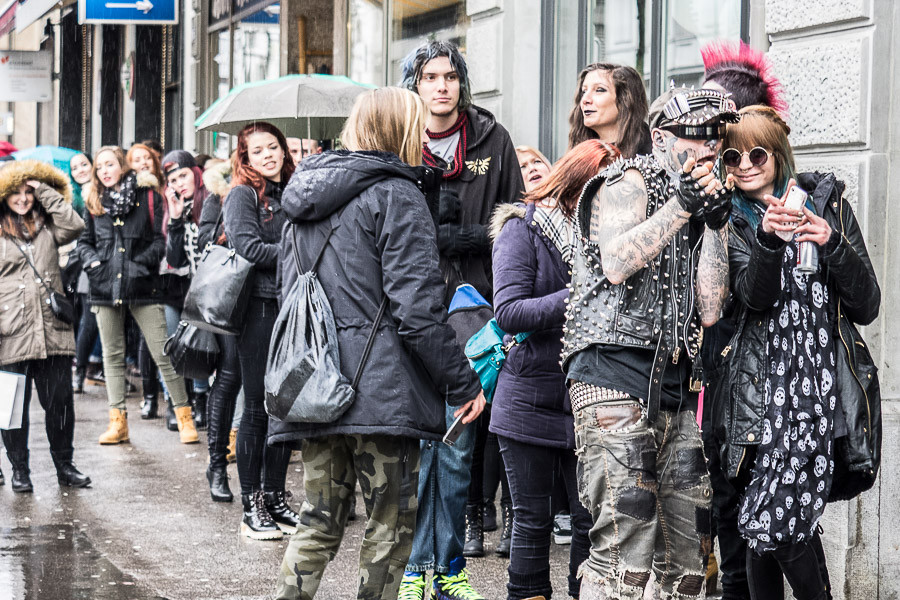 Rick Genest Hochzeit
 Zombie Boy im Giahi Store in Winterthur