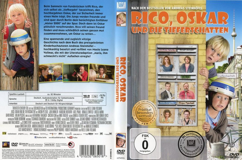 Rico Oskar Und Die Tieferschatten Ausmalbilder
 Rico Oskar und Tieferschatten DVD oder Blu ray