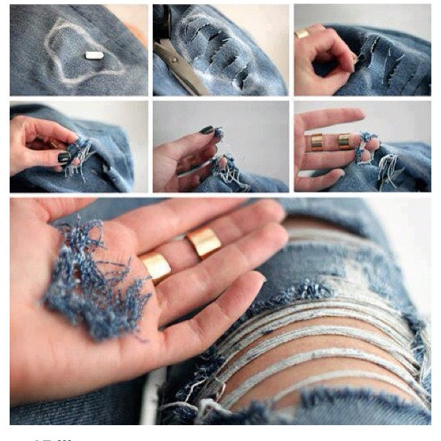 Ripped Jeans Diy
 Viva Diva Boutique Monday Blues DIY Ripped Jeans