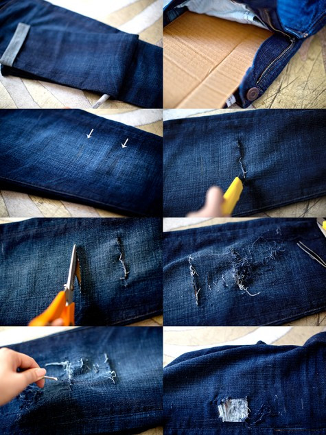 Ripped Jeans Diy
 52 DIY Ripped Jeans How to Make Natural Looking