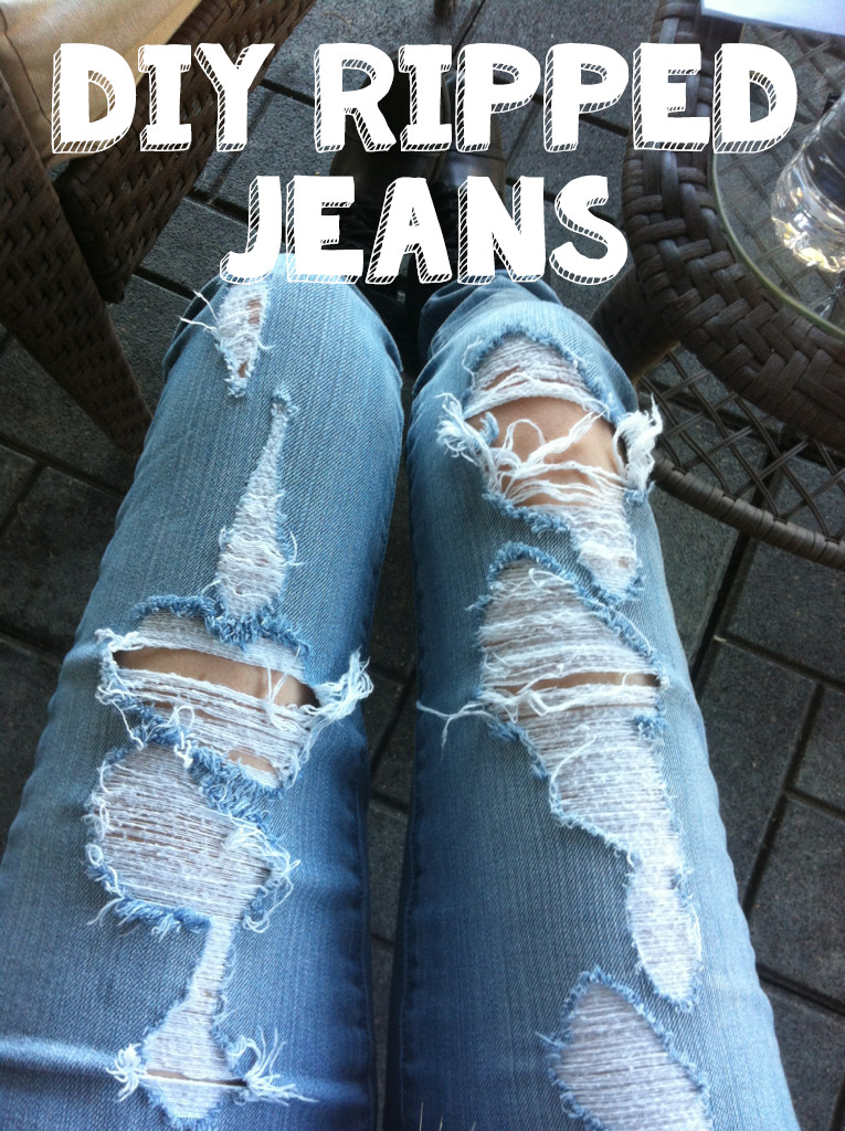 Ripped Jeans Diy
 DIY