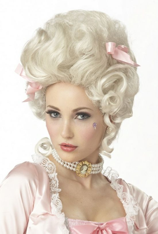 Rokoko Frisuren
 Perücke Maria Antoinette Frauen Kostüm Idee