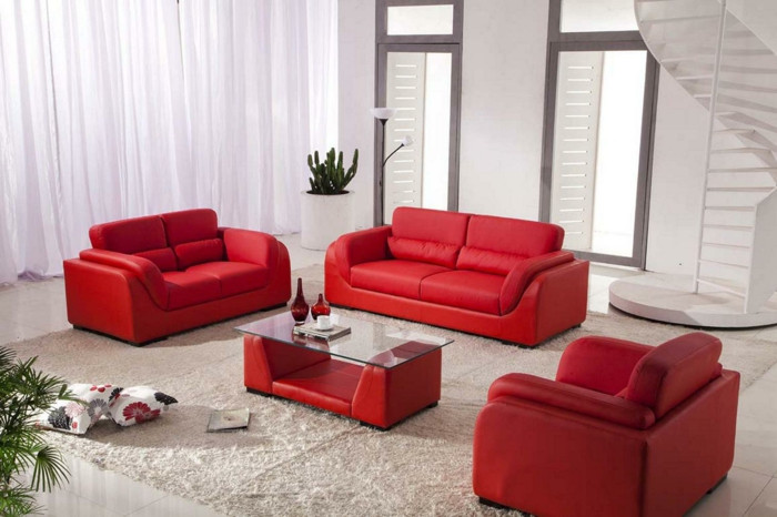 Rotes Sofa
 Rotes Sofa als das passendste Möbelstück für jede Einrichtung