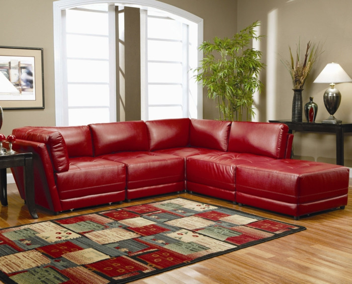Rotes Sofa
 Rotes Sofa ins Innendesign einbeziehen Inspirierende