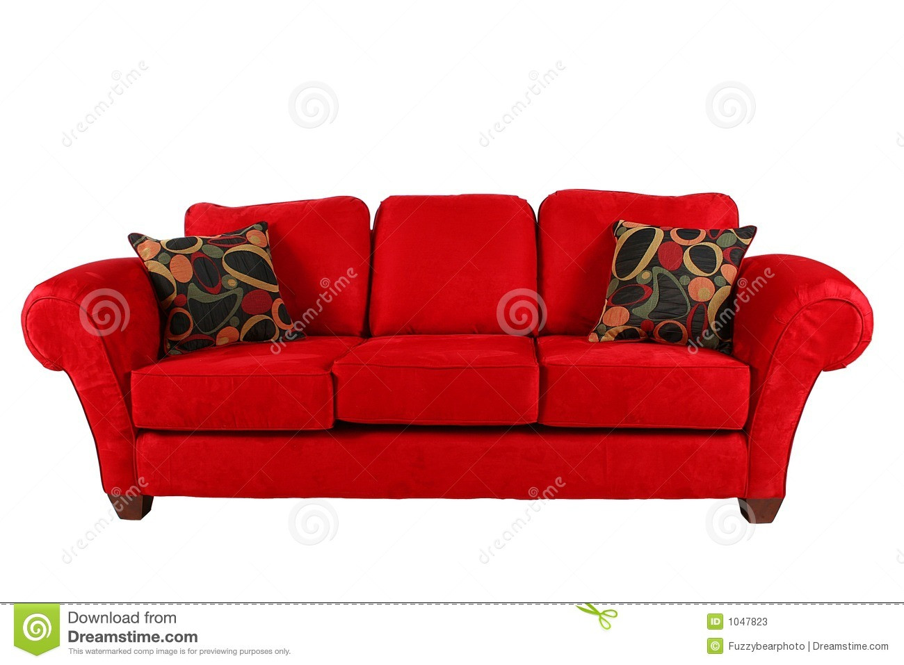 Rotes Sofa
 Rotes Sofa Mit Modernen Kissen Stockfotos Bild