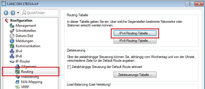 Routing Tabelle
 LAN Support Knowledgebase