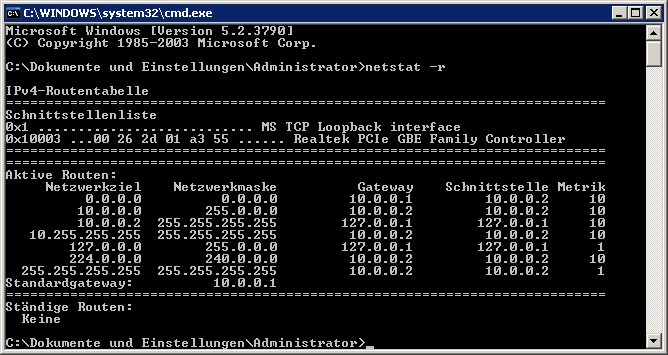 Routing Tabelle
 Heimrouter Funktionsweise und Alternativen