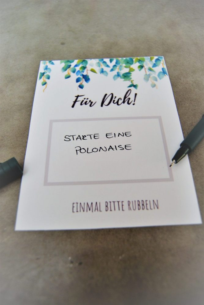 Rubbellose Hochzeit
 Rubbellose für Hochzeit selber machen mit Freebies