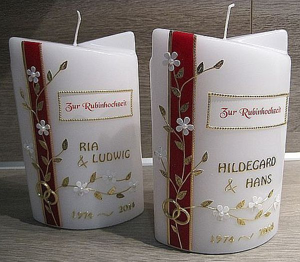 Rubinhochzeit Geschenke
 Ein tolles Geschenk zur RUBINHOCHZEIT