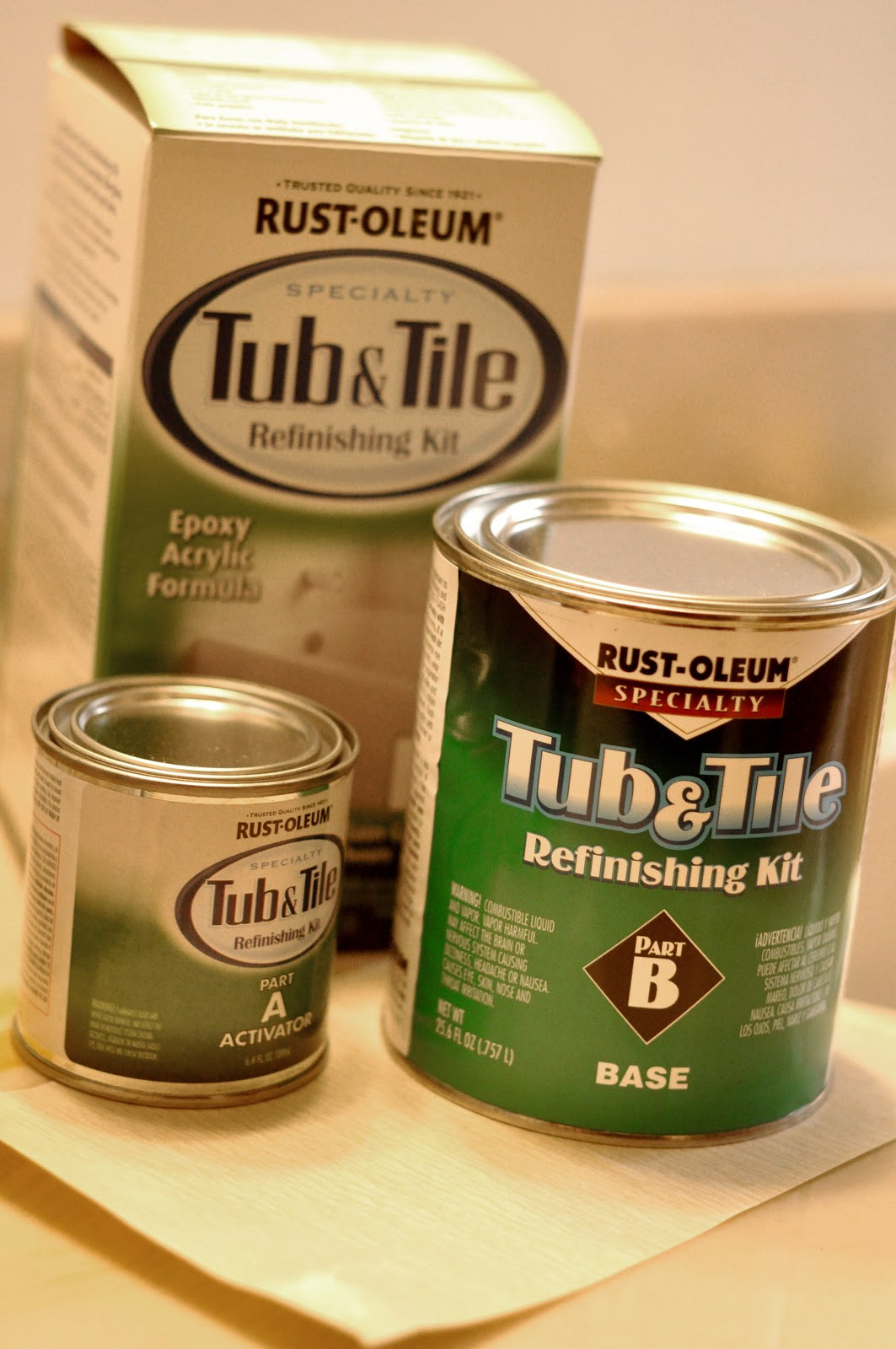 Rustoleum Diy
 Raising Hope DIY Rust Oleum Tub and Tile Refinishing Kit