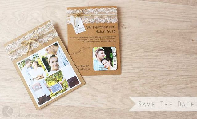 Save The Date Karten Diy
 Save the Date Karten selber basteln Anleitung Kostenlos