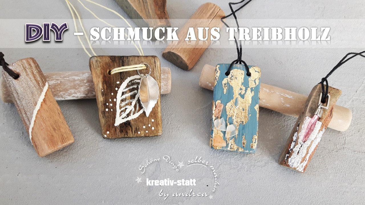 Schmuck Diy
 DIY Schmuck – Anhänger aus Treibholz für Ketten basteln