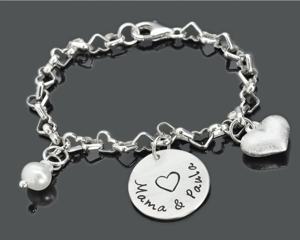 Schmuck Geschenke
 ARMBAND MIT GRAVUR GESCHENK MAMA UND TOCHTER PARTNER