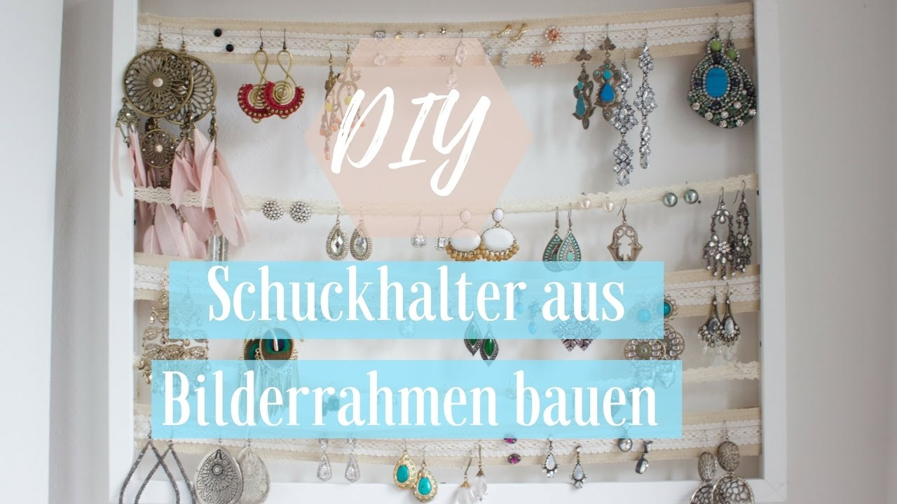 Schmuckhalter Diy
 DIY Schmuckhalter aus Bilderrahmen bauen