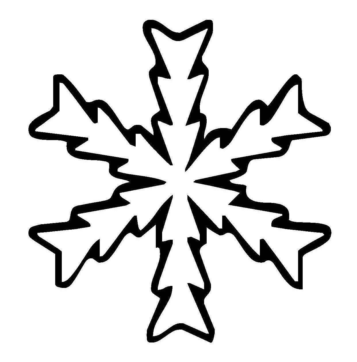 Schneeflocken Ausmalbilder
 Kostenlose Malvorlage Schneeflocken und Sterne