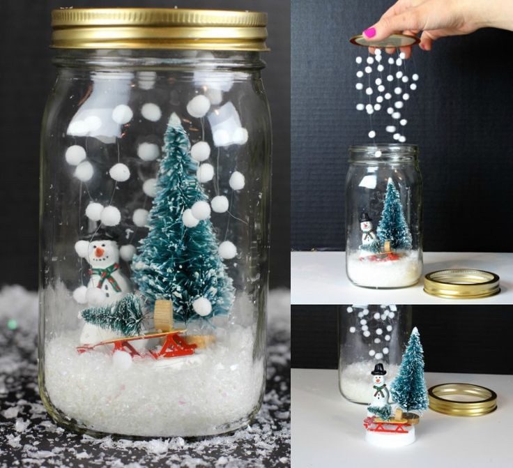 Schneekugel Diy
 Die besten 25 Schneekugel basteln Ideen auf Pinterest