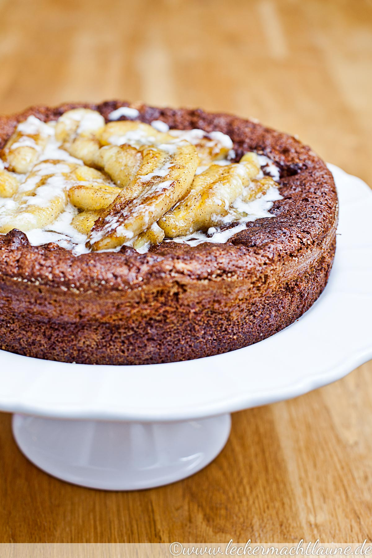 Schoko Kokos Kuchen
 Schoko Kokos Kuchen mit karamellisierten Bananen