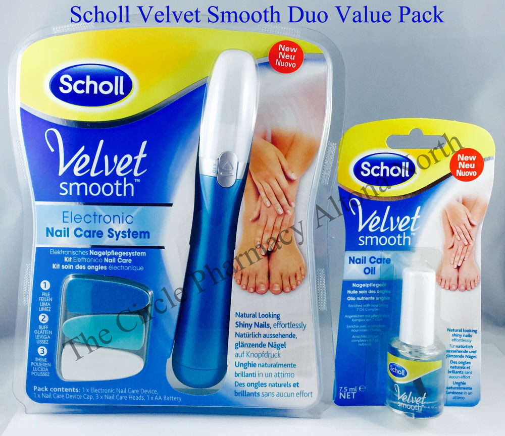 Scholl Maniküre
 Scholl Velvet Smooth Electronic Nail Care System and Oil